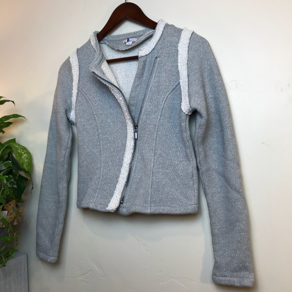 GAP Design crafted jacket cropped fur fuzzy inside